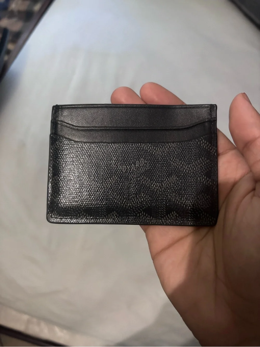 Goyard Black Leather Card Case - Picture 2 of 4